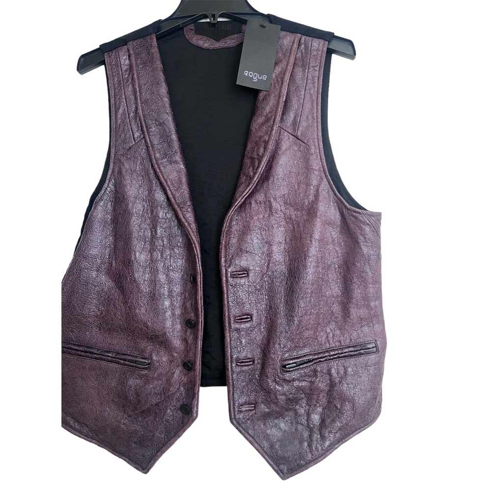 ROGUE  CRINKLE LEATHER MEN’S VEST
